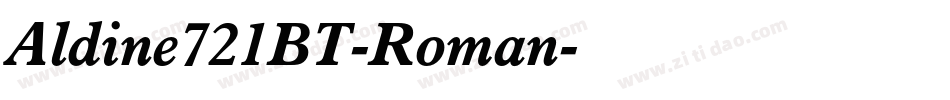 Aldine721BT-Roman字体转换