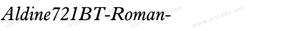 Aldine721BT-Roman字体转换