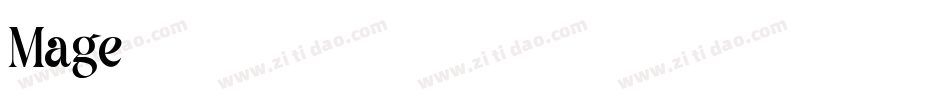 Mage字体转换