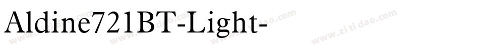 Aldine721BT-Light字体转换