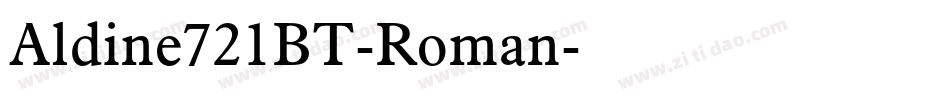 Aldine721BT-Roman字体转换
