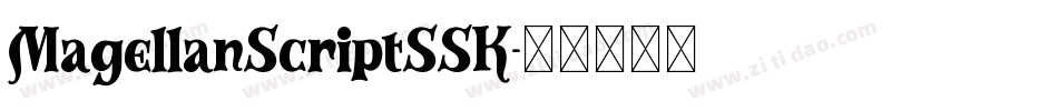 MagellanScriptSSK字体转换