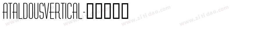 ATAldousVertical字体转换