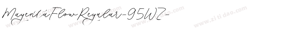 MagentaFlowRegular-95WZ字体转换