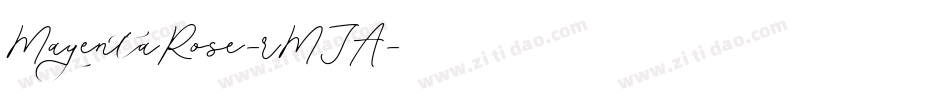 MagentaRose-rMJA字体转换