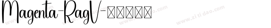 Magenta-RagV字体转换