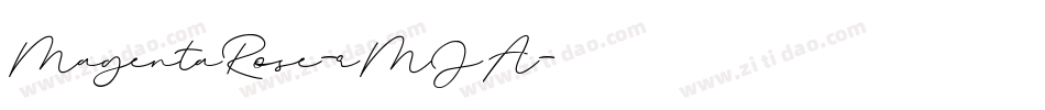MagentaRose-rMJA字体转换