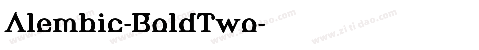 Alembic-BoldTwo字体转换