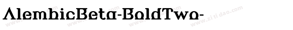 AlembicBeta-BoldTwo字体转换