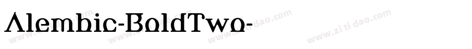 Alembic-BoldTwo字体转换