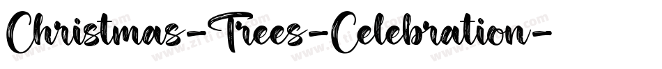 Christmas-Trees-Celebration字体转换