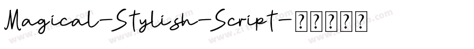 Magical-Stylish-Script字体转换