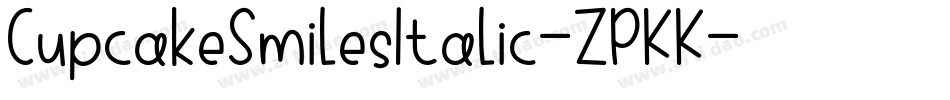 CupcakeSmilesItalic-ZPKK字体转换
