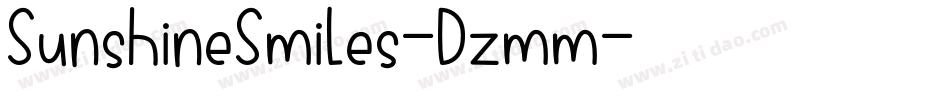 SunshineSmiles-Dzmm字体转换