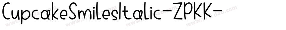 CupcakeSmilesItalic-ZPKK字体转换
