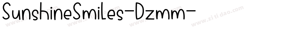SunshineSmiles-Dzmm字体转换