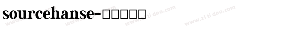 sourcehanse字体转换