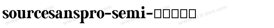 sourcesanspro-semi字体转换 sourcesanspro-semi字体转换