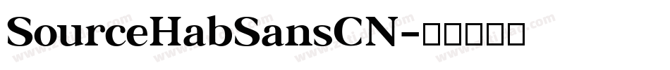 SourceHabSansCN字体转换