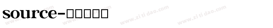 source字体转换