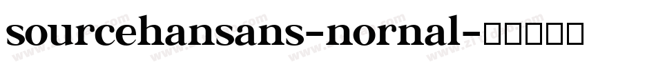 sourcehansans-nornal字体转换