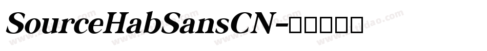 SourceHabSansCN字体转换