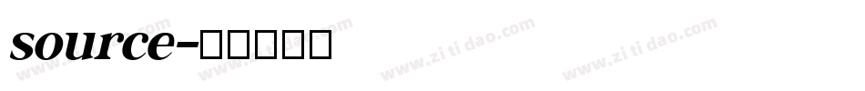 source字体转换
