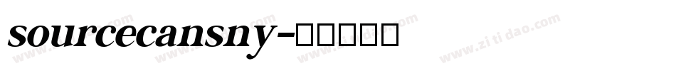 sourcecansny字体转换