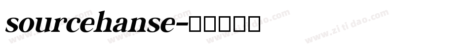 sourcehanse字体转换