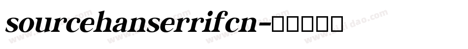 sourcehanserrifcn字体转换