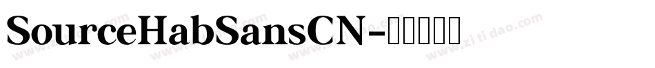 SourceHabSansCN字体转换
