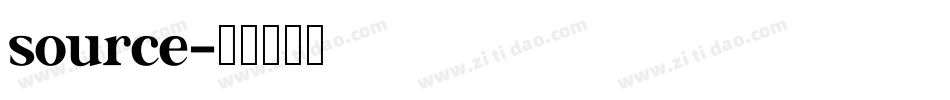 source字体转换