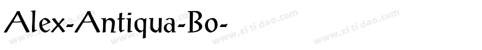 Alex-Antiqua-Bo字体转换
