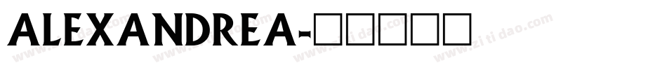 Alexandrea字体转换