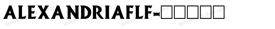 AlexandriaFLF字体转换