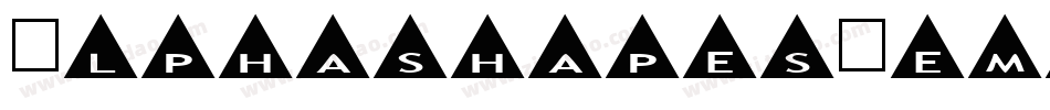 AlphashapesFemale-va8L字体转换