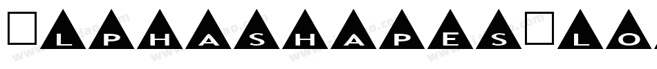 AlphashapesFlowers-5jRL字体转换