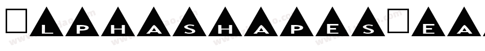 AlphashapesHearts2B-rxOK字体转换