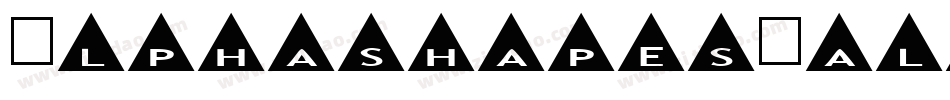 AlphashapesMale-7p2D字体转换