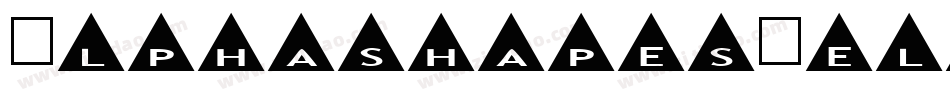 AlphashapesMeltdownsReverse-1DJM字体转换