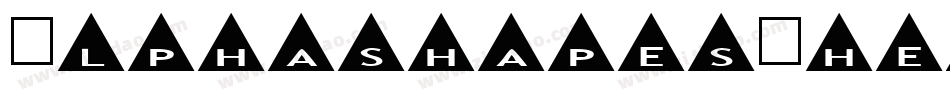 AlphashapesShells-mpxv字体转换