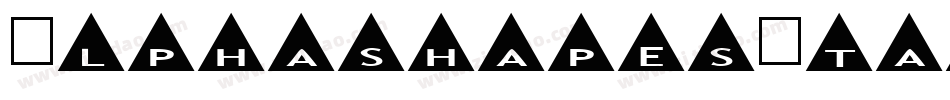 AlphashapesStars4-l5RZ字体转换