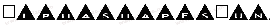 AlphashapesSunshine-0L44字体转换