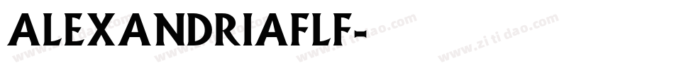 AlexandriaFLF字体转换