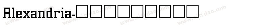 Alexandria字体转换