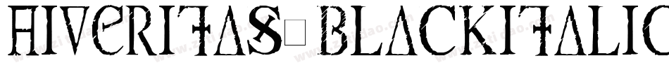 AIVeritas-BlackItalic字体转换