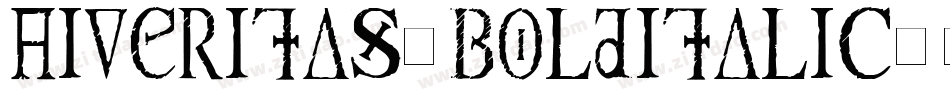 AIVeritas-BoldItalic字体转换