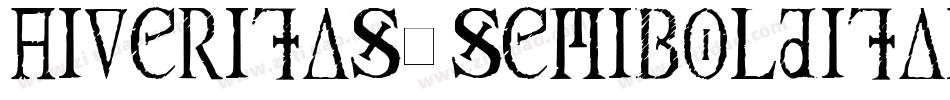AIVeritas-SemiBoldItalic字体转换