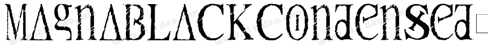 MagnaBlackcondensed-Rpv4M字体转换