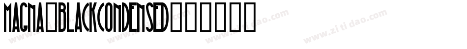 Magna-BlackCondensed字体转换